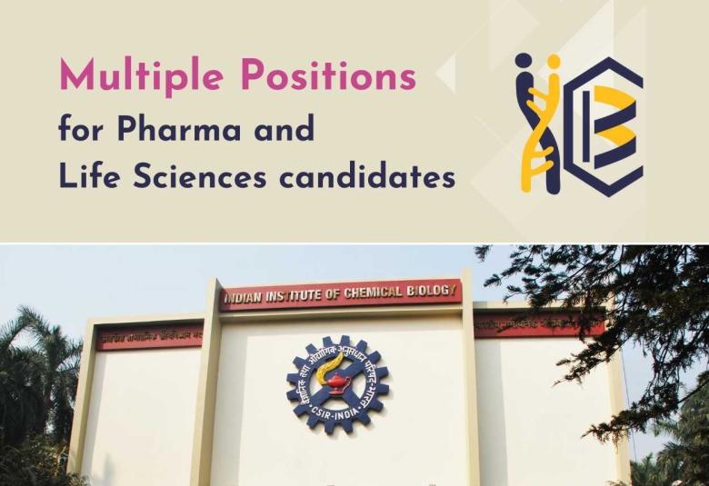 Multiple Positions for Pharma and Life Sciences candidates at IICB