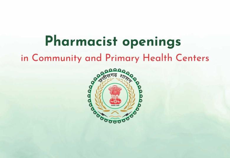 Pharmacist openings in Community and Primary Health Centers