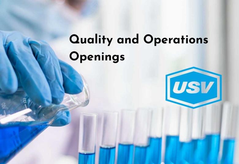 Quality and Operations Openings at USV Private Limited