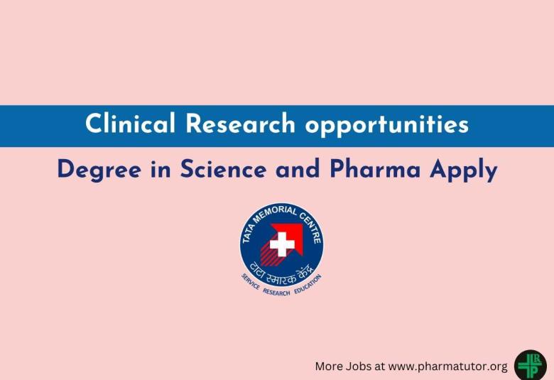 Clinical Research Coordinator Job at Tata Memorial Centre