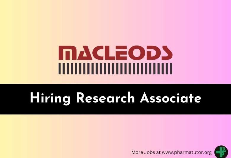 Macleods Hiring Research Associate