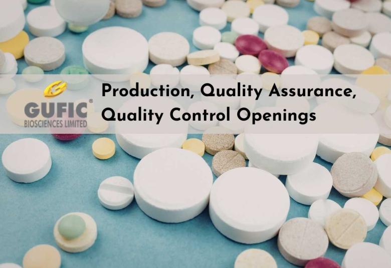 Quality Control, Production and Packing Jobs at Gufic Biosciences