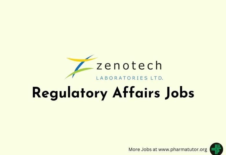 Regulatory Affairs Jobs at Zenotech Laboratories