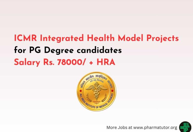 ICMR Integrated Health Model Projects for PG Degree candidates at AIIMS