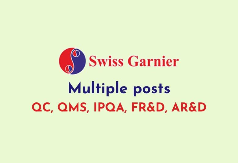 Multiple posts at Swiss Garnier Life Sciences
