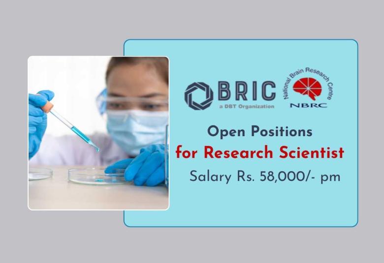 NBRC Open Positions for Research Scientist