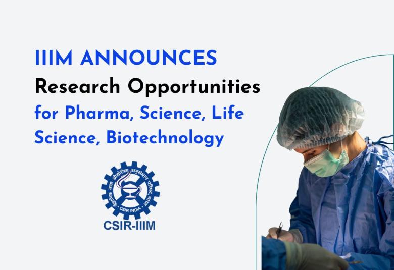 Multiple jobs in CSIR-IIIM | Masters in Pharma, Life Science, Biotechnology can apply now