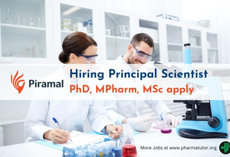 Piramal Pharma looking for Principal Scientist