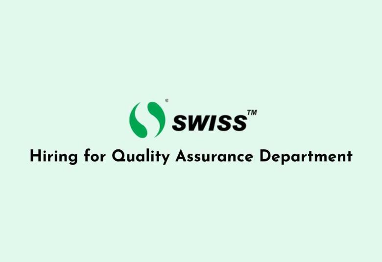 Swiss Parenterals Hiring for Quality Assurance Department