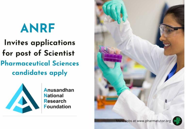 ANRF invites applications for post of Scientist