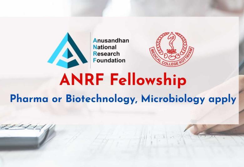 ANRF Pharma or Biotechnology, Microbiology Fellowship at Government Medical College