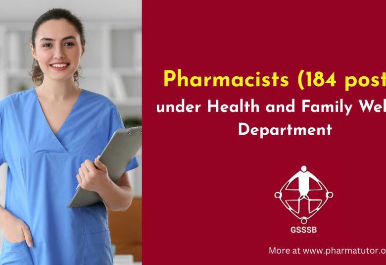 Government Pharmacist Recruitment 2026 | 184 Posts under Health Department