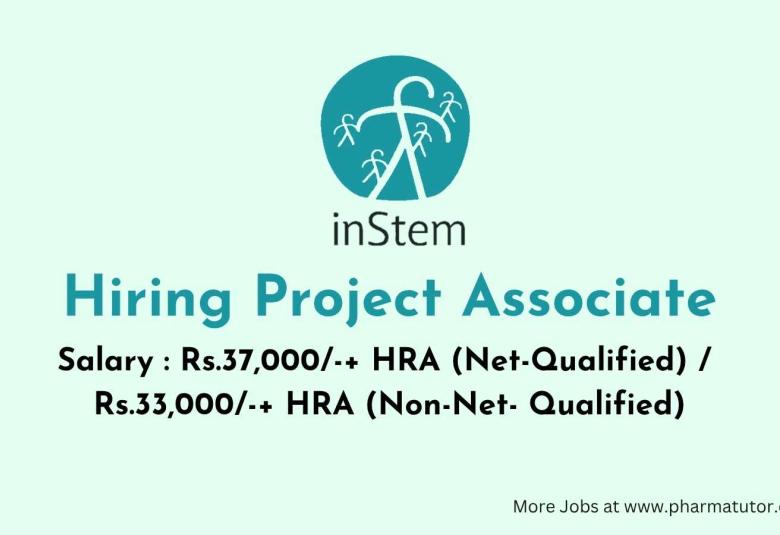 BRIC-inStem invites applications for post of Project Associate