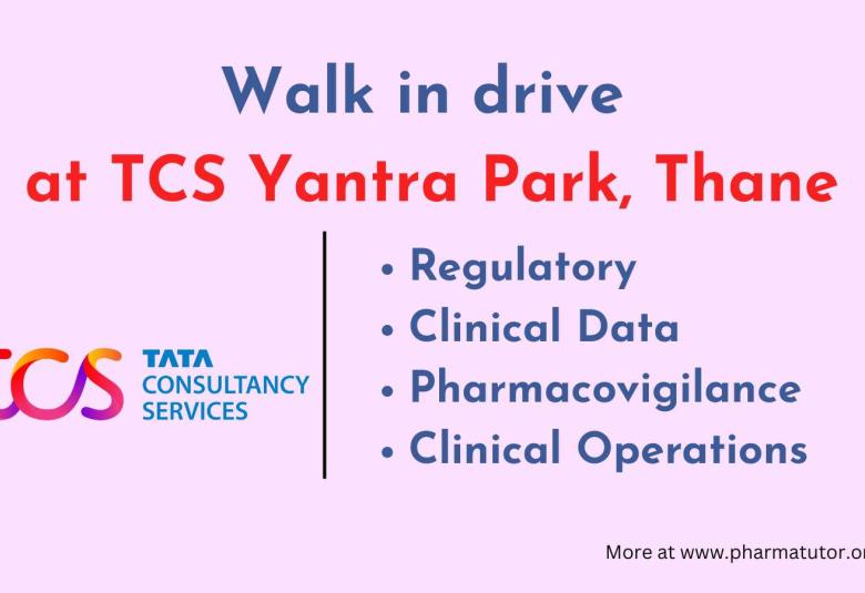 Regulatory, Clinical Data, Pharmacovigilance, Clinical Operations Jobs at TCS Life Science