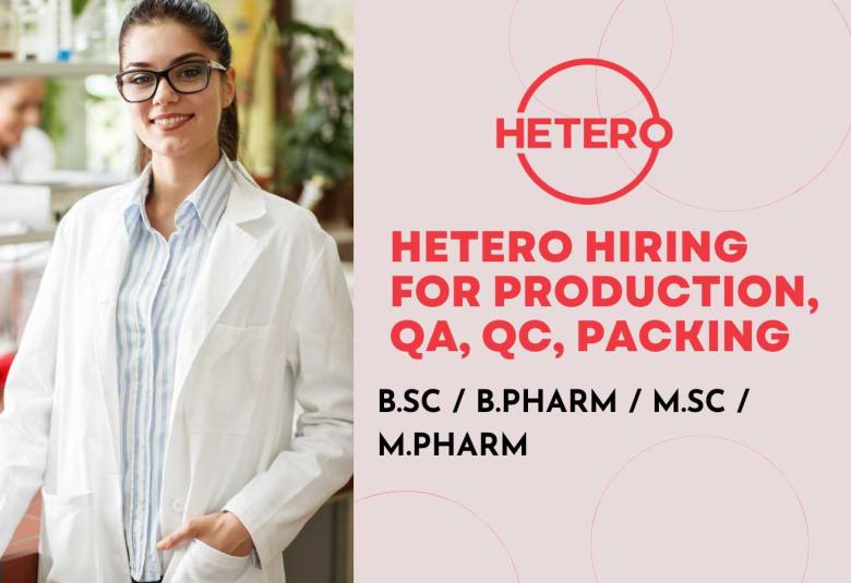 Mega Walk in drive for Production, QA, QC, Packing at Hetero