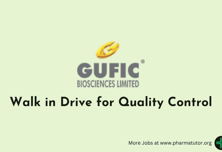 Walk in Drive for Quality Control at Gufic Biosciences