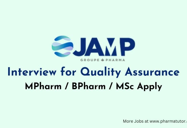Interview for Quality Assurance at JAMP India Pharmaceuticals
