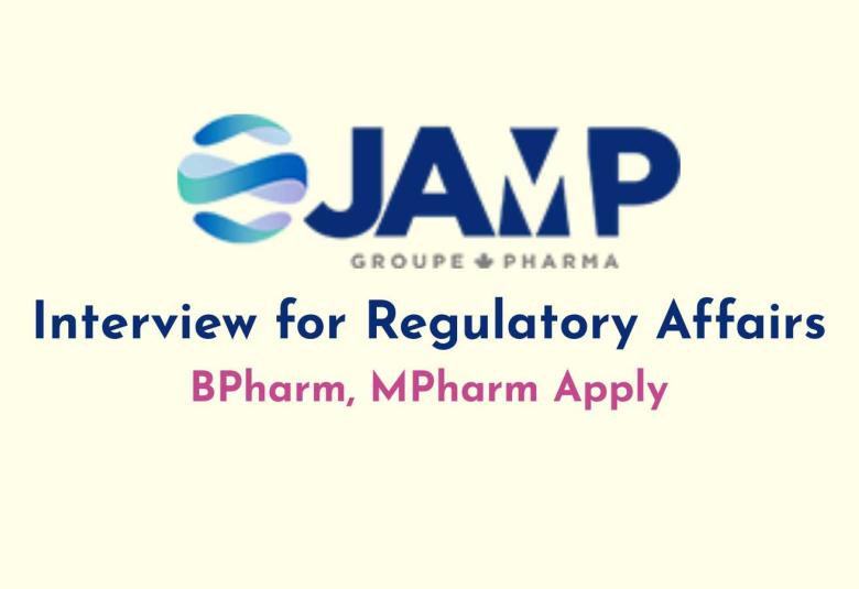 Interview for Regulatory Affairs at JAMP India Pharmaceuticals