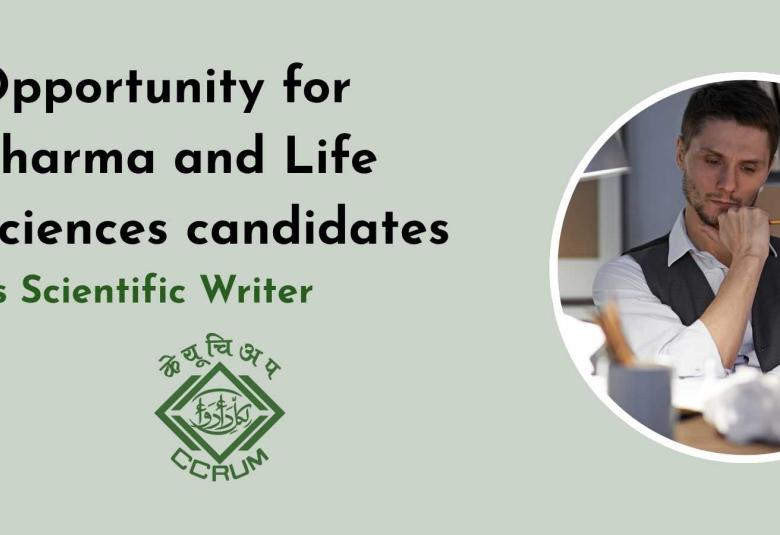Opportunity for Pharma and Life Sciences candidates to Join CCRUM as Scientific Writer