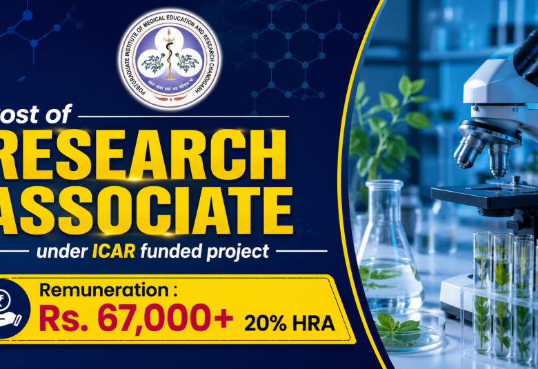 PGIMER invites application for the post of Research Associate under ICAR funded project