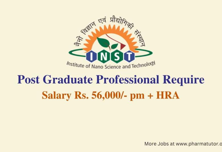 Post Graduate Professional Require at INST Mohali