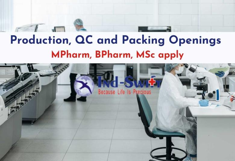 Production, QC and Packing Openings at Ind-Swift Group