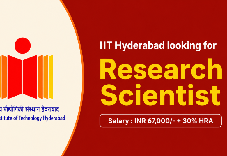 IIT Hyderabad looking for Research Scientist in an ICMR funded project