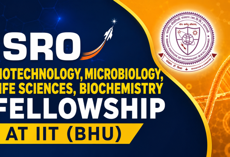 ISRO Biotechnology, Microbiology, Life Sciences, Biochemistry Fellowship at IIT (BHU)