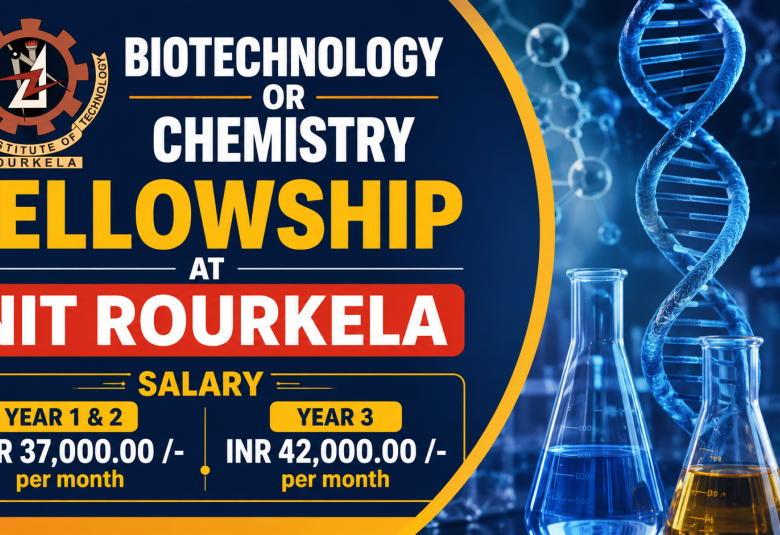 Biotechnology or Chemistry Fellowship at NIT Rourkela