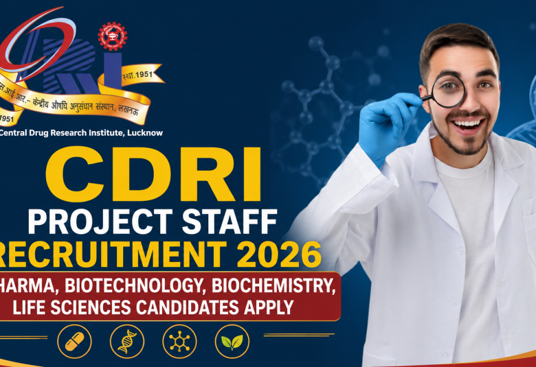 CDRI Project Staff Recruitment 2026