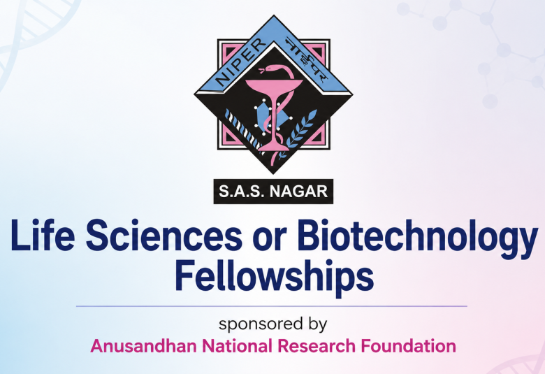 Life Sciences or Biotechnology Fellowships for Targeting Mycobacterium tuberculosis at NIPER