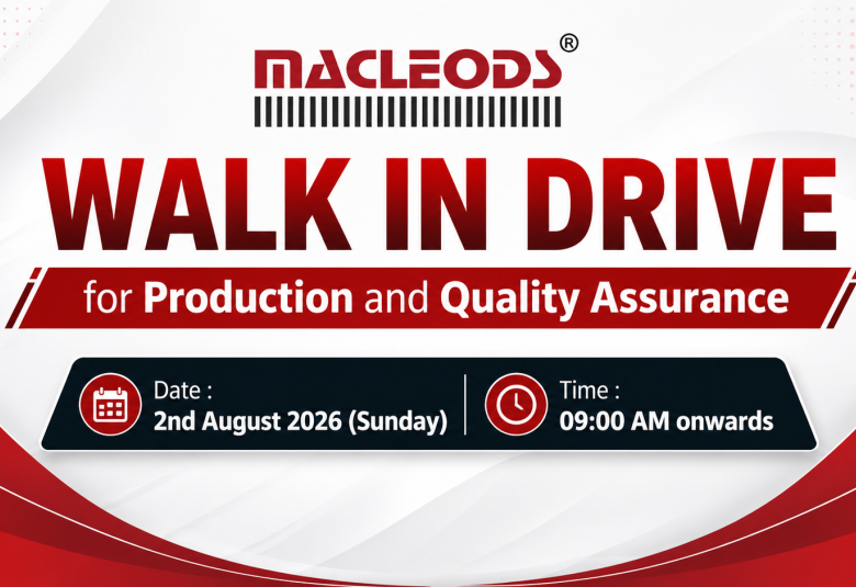 Macleods Walk in Drive for Production and Quality Assurance