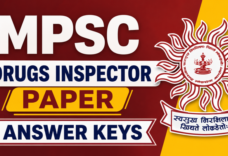 MPSC Drugs Inspector paper with Answer keys