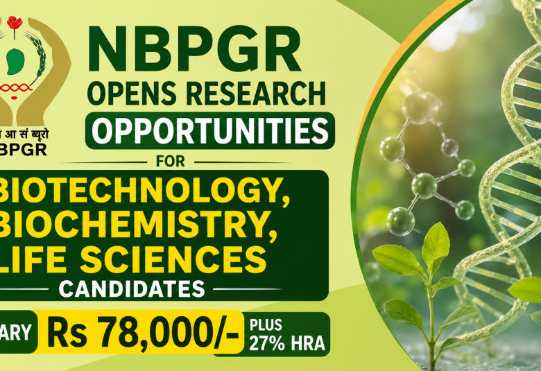 NBPGR opens research opportunities for Biotechnology, Biochemistry, Life Sciences candidates