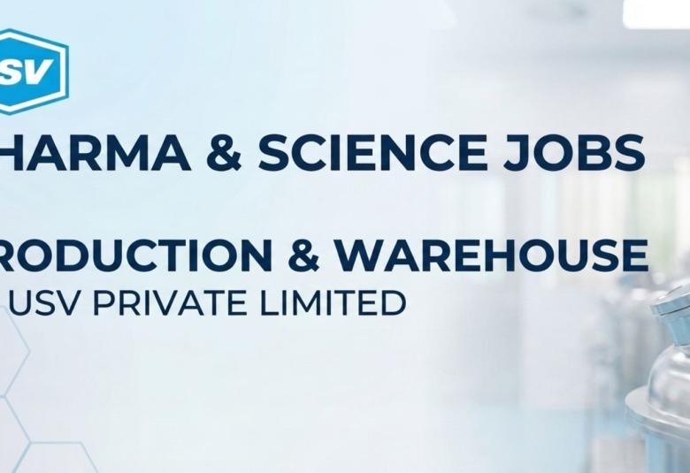 Pharma and Science Jobs in Production, Warehouse at USV Private Limited