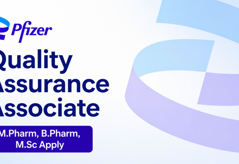 Quality Assurance Associate Require at Pfizer