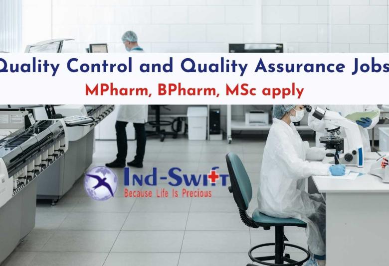 Quality Control and Quality Assurance Jobs at Ind-Swift Group