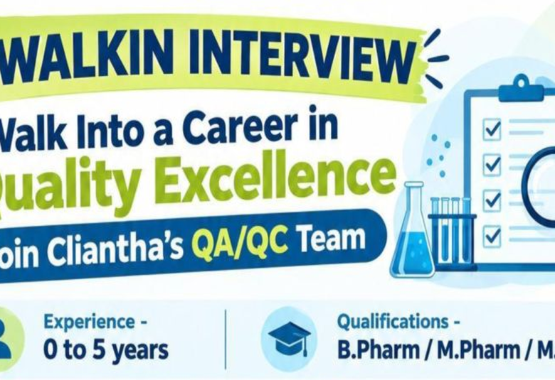Career in Quality Excellence at Cliantha Research