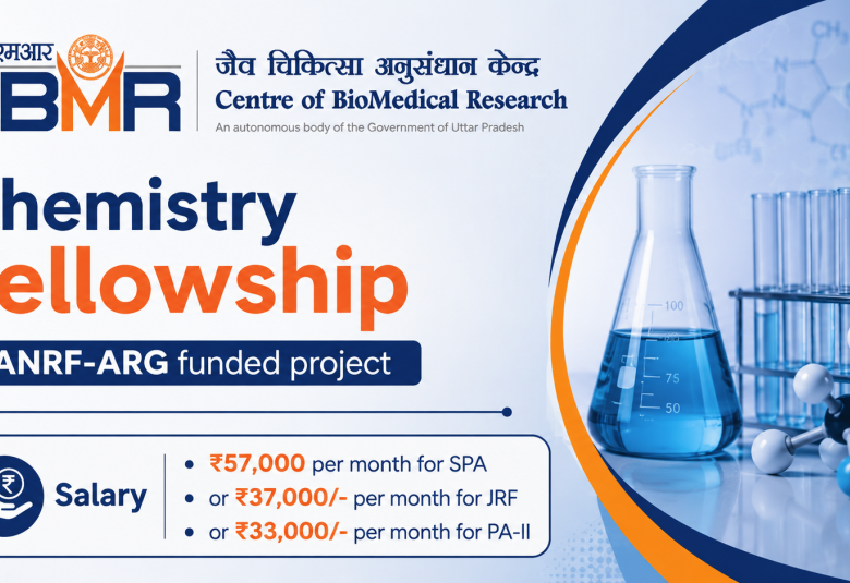 Chemistry Fellowship in ANRF-ARG funded project at CBMR