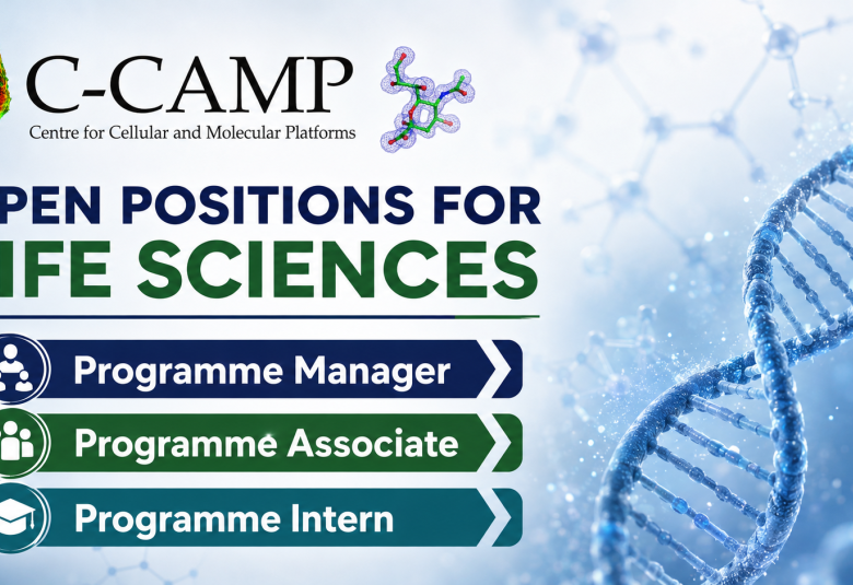 Open Positions for Life sciences candidates at Centre for Cellular and Molecular Platforms