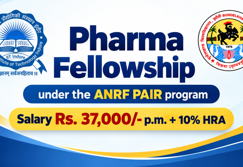 Pharma Fellowship under the ANRF PAIR program at IIT-Bundelkhand University