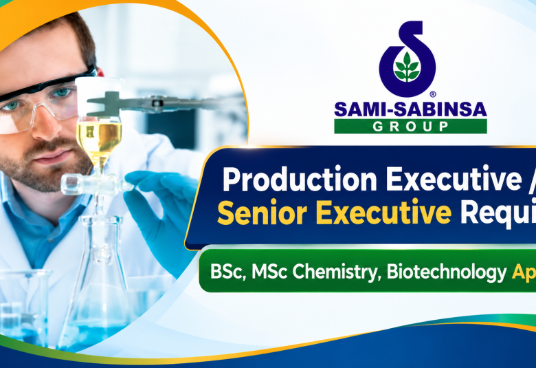 Production Executive / Senior Executive Require at Sami-Sabinsa Group