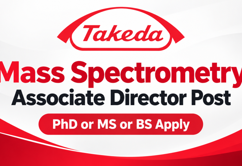 Work as Mass Spectrometry Associate Director at Takeda