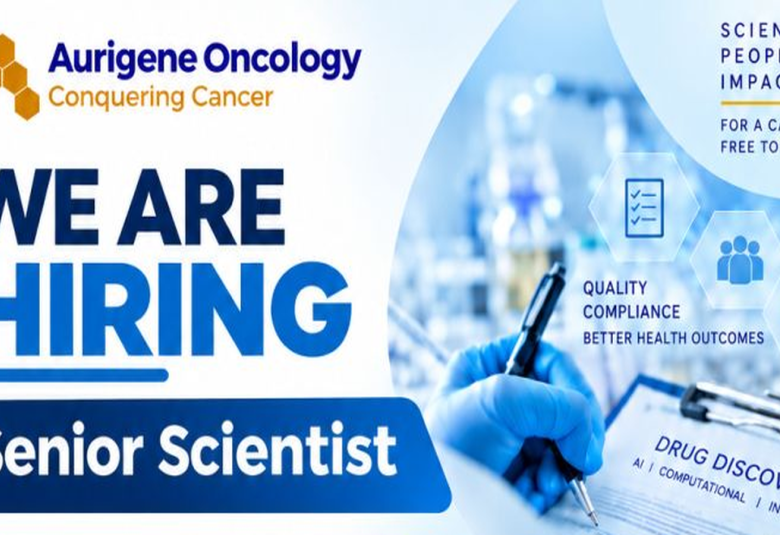 Aurigene Oncology looking for Senior Scientist