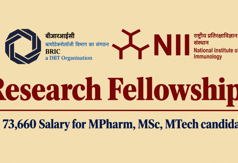 Research Fellowships at National Institute of Immunology
