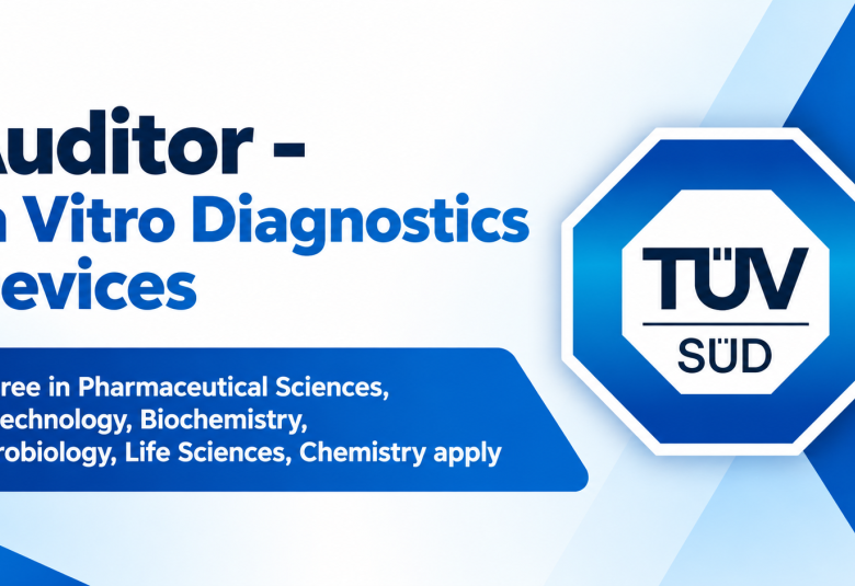 Work as Auditor - In Vitro Diagnostics Devices at TUV SUD Group