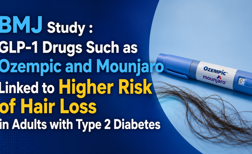 BMJ Study: GLP-1 Drugs Such as Ozempic and Mounjaro Linked to Higher Risk of Hair Loss in Adults with Type 2 Diabetes