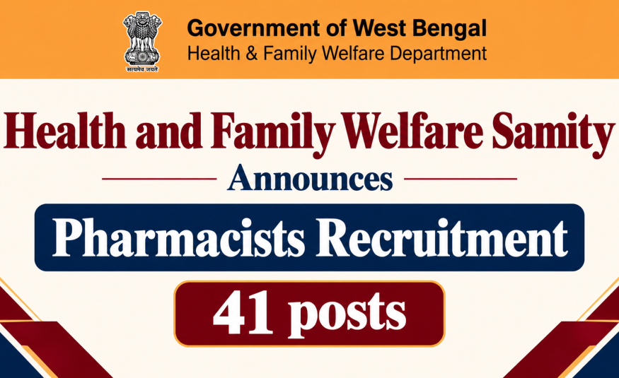 Health and Family Welfare Samity Announces Pharmacists Recruitment