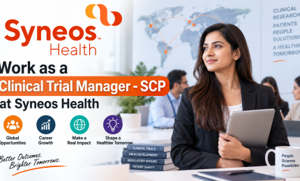 Work as a Clinical Trial Manager - SCP at Syneos Health