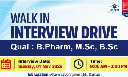 Alkem Laboratories Openings : Production and Quality Control Jobs